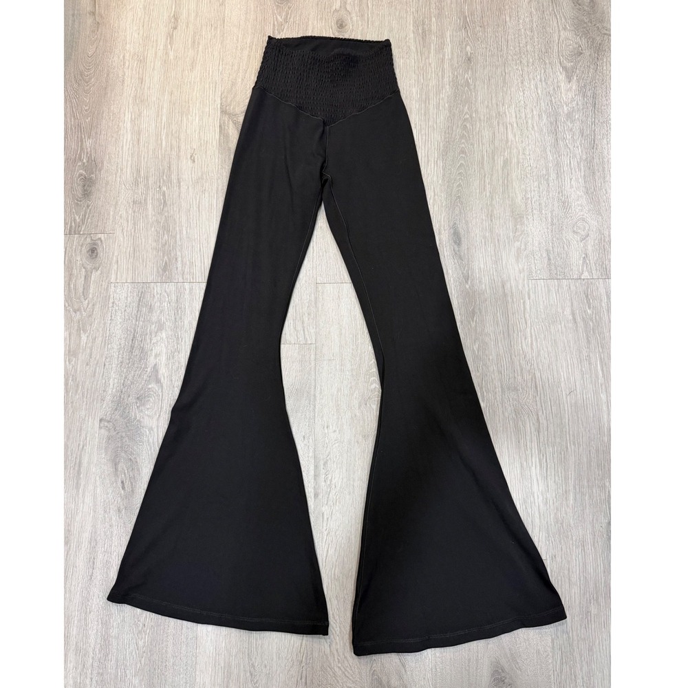 Offline by Aerie Real Me High Waisted Flare Yoga Pants Black Size S/P